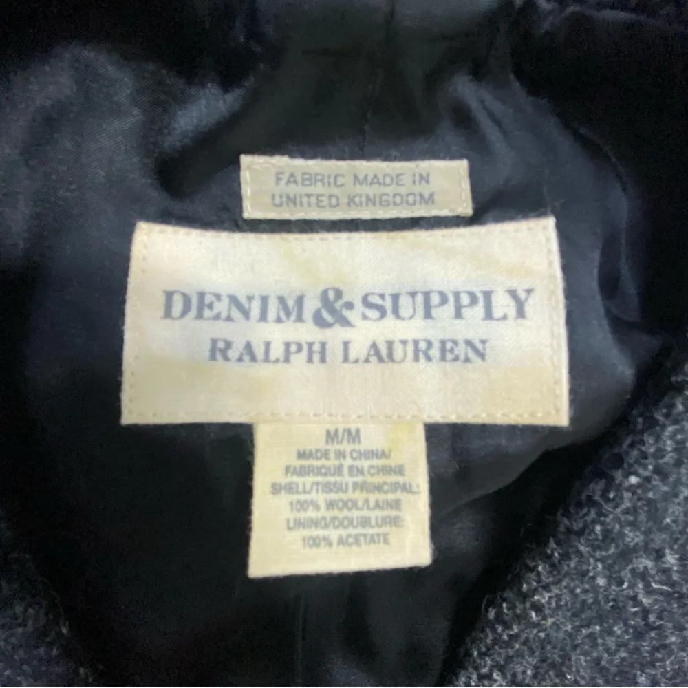 Ralph Lauren Denim & Supply Vintage Charcoal button down wool Vest - Picture 5 of 7